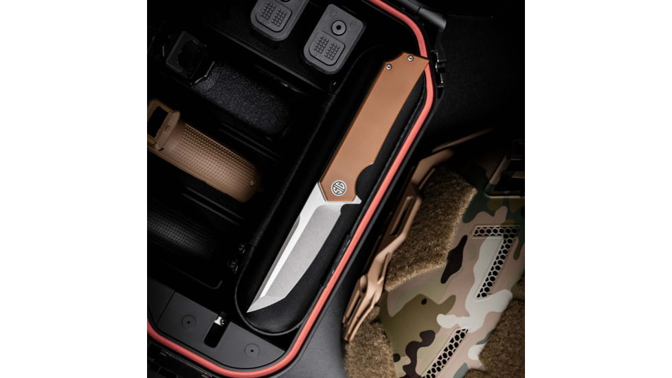 EIKONIC Knife Company Tsuru 3.30 Folding Tanto Plain Satin 154CM SS Blade, 4.20 Coyote Brown G10 Handle, TS8SBRN