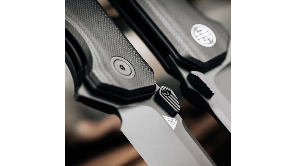 EIKONIC Knife Company Validus 3.78 Folding Drop Point Plain Black PVD M390 Steel Blade, 4.76 Black Textured G10 Handle, VA9BB