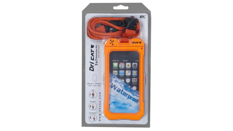 EK Ekcessories Dri Cat iPhone 4 &amp; 4s 3 in 1 Retention Kit -Orange