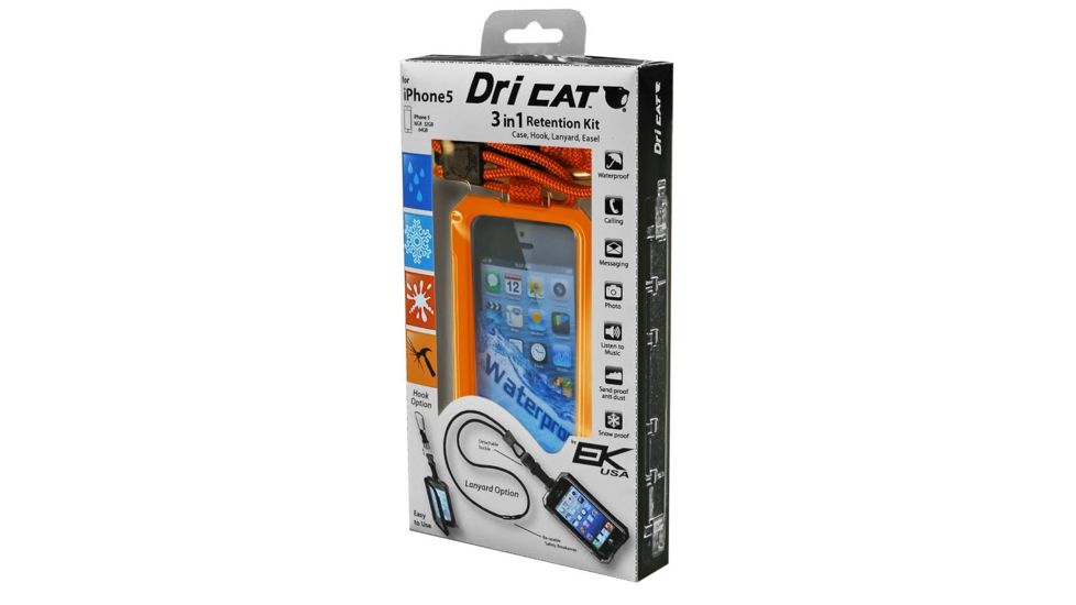 EK Ekcessories Dri Cat iPhone 5 &amp; 5s 3 in 1 Retention Kit -Orange