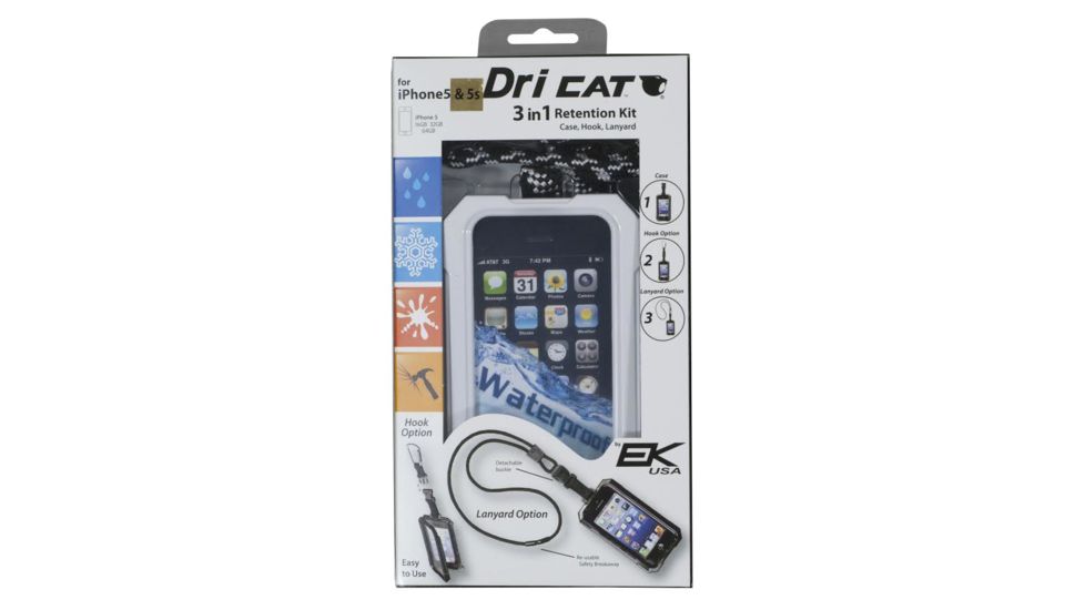 EK Ekcessories Dri Cat iPhone 5 &amp; 5s 3 in 1 Retention Kit -White
