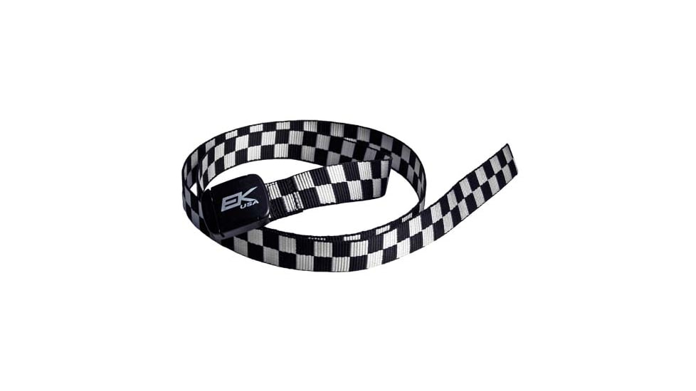 EK Ekcessories Kutt Off Sport Belt-Black &amp; White Checkered