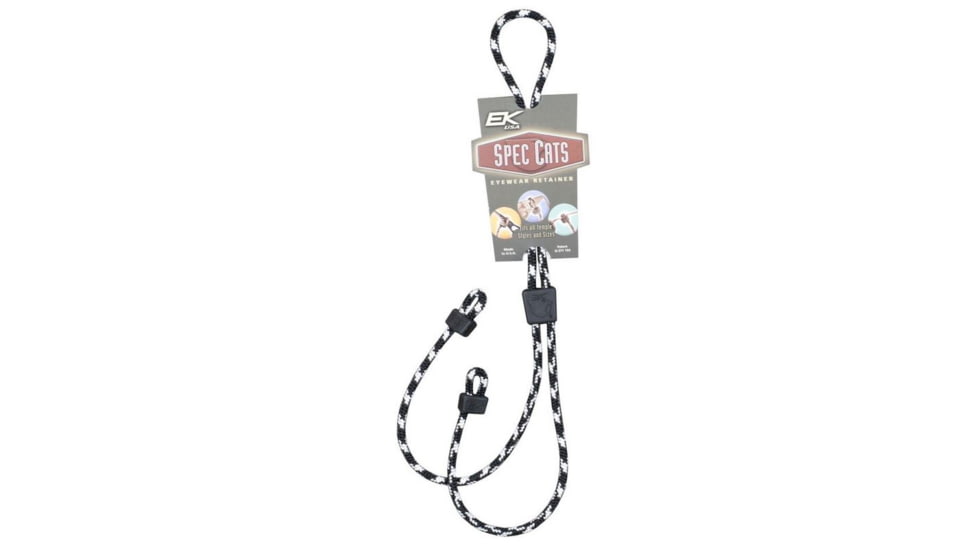 EK Ekcessories Spec Cats Eyewear Retainer-Black/White