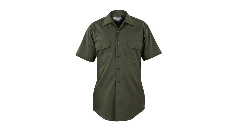 Elbeco LA County Sheriff Poly/Cotton Short Sleeve Shirt - Mens, Extra Large, Silver Tan, 4654N-XL