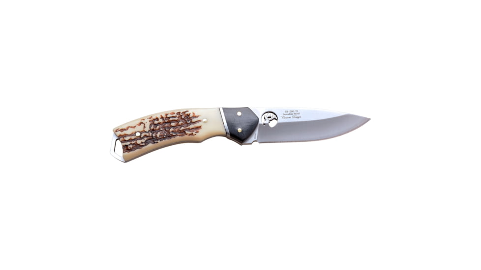 Elk Ridge Drop Point Fixed Blade Knife, 3.5 in, 3Cr13 Stainless Steel Stainless Steel, White, ER-200-21JB