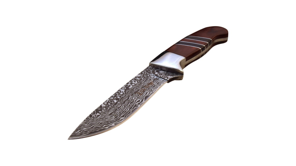 Elk Ridge Drop Point Fixed Blade Knife, 3.75 in, 3Cr13 Stainless Steel Stainless Steel, Brown, ER-200-20BR