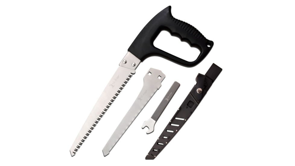 Elk Ridge Hand Saw Set, 8 in, 3Cr13 Stainless Steel Stainless Steel, Saw, Black, ER-SAW004BK