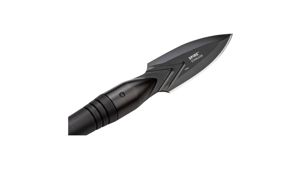 Elk Ridge Spire Fine Edge Fixed Blade Knife, 4.25in, Stainless Steel 3CR14MoV, Spear Point, Black Handle, ER-SP002BK
