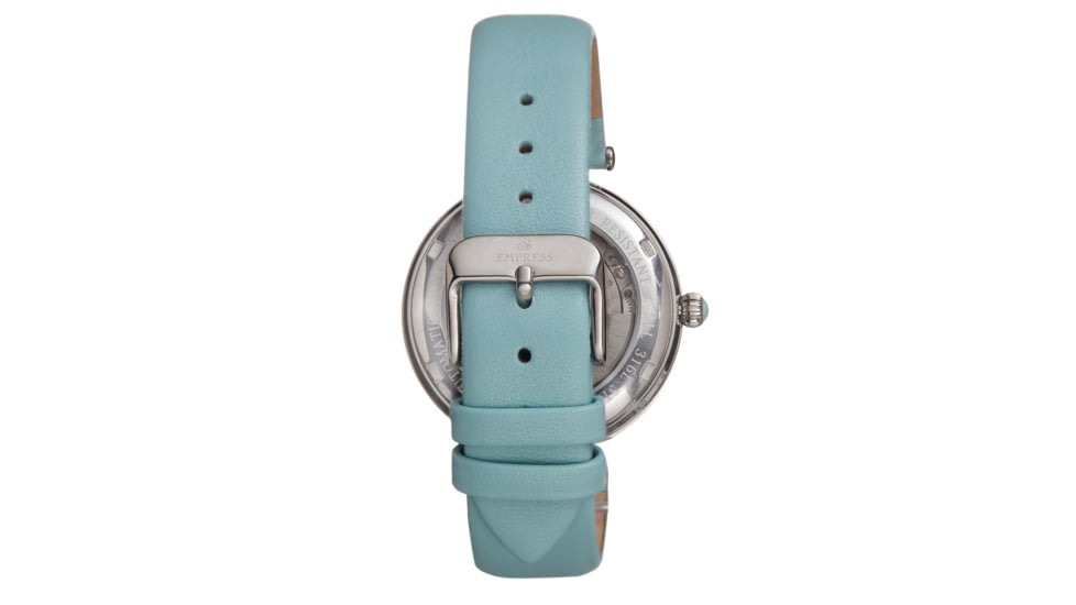 Empress Anne Automatic Semi-Skeleton Leather-Band Watch, Mint, One Size, EMPEM3102