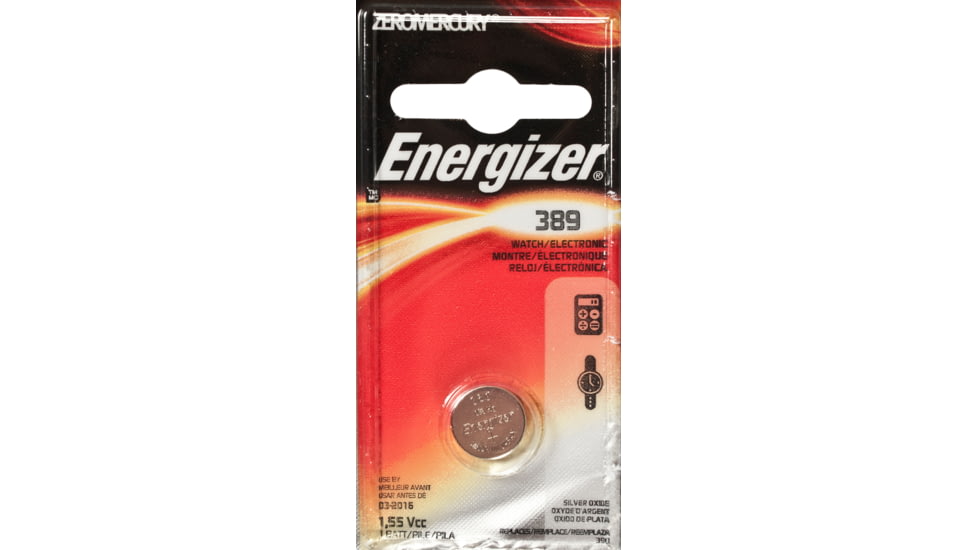 Energizer 1.5 Volt Silver Oxide Zero Mercury Button Cell Battery 389BPZ