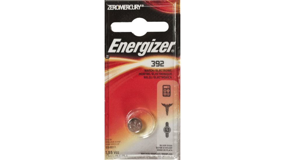 Energizer 1.5 Volt Silver Oxide Zero Mercury Button Cell Battery 392BPZ