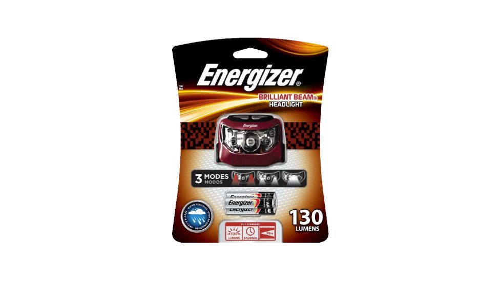 Energizer 1W Headlight, 3-AAA - Luxeon, White, Red LEDs 130 Lumens HD5L33AE