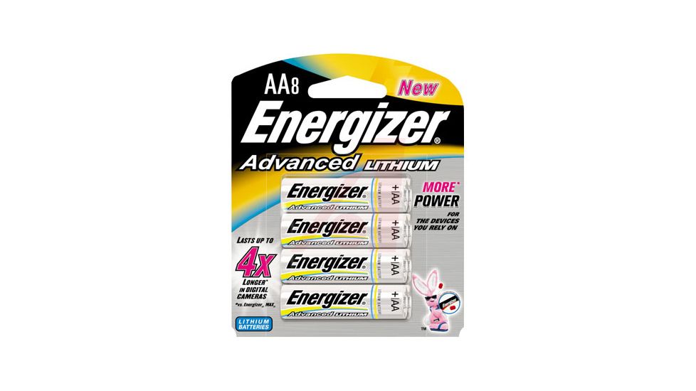 Energizer E2 Advanced Lithium Batteries, AA, 8 Pack EA91BP-8