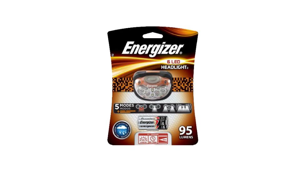 Energizer Head Beam Multi Function 6 LED Headlight w/ 3 AAA Batteries 95 Lumens HDL33A2E