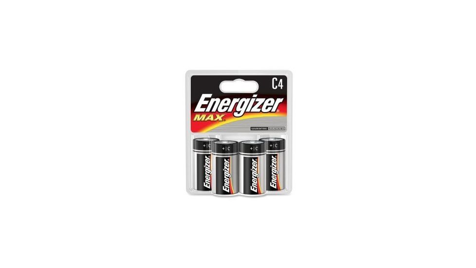 Energizer Max Alkaline C Batteries 1.5 Volt 4 Pack