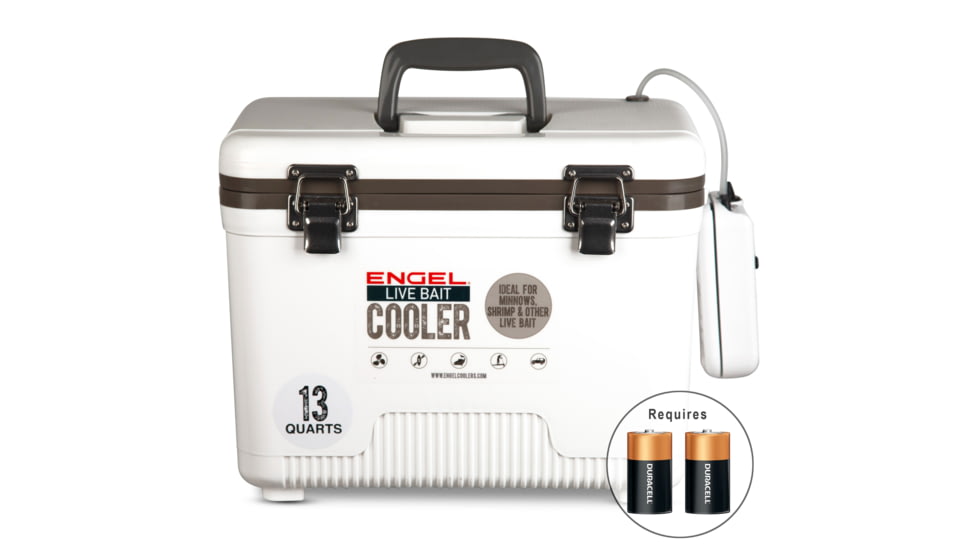 Engel Coolers Original 13 Quart Live Bait Drybox/Cooler, ENGLBC13-N