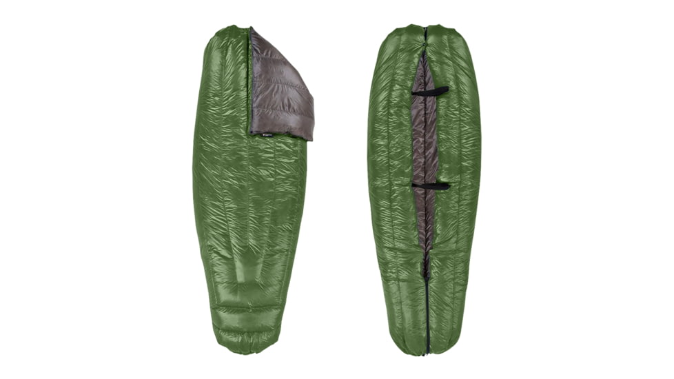 Enlightened Equipment Revelation Sleeping Bag, 50F/10C, Short/Regular, Forest/Charcoal, 850 Fill Power, Forest/Charcoal, Short/Regular, REV85050FCSRX