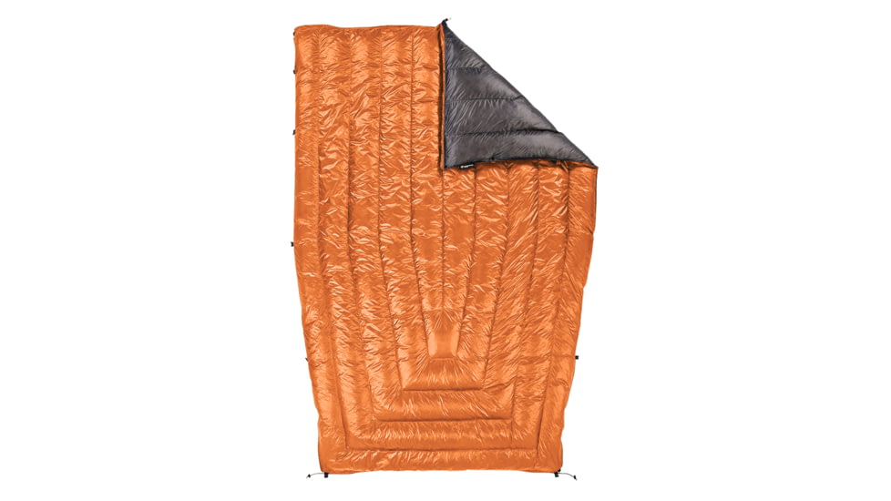 Enlightened Equipment Revelation Sleeping Bag, 50F/10C, Short/Regular, Burnt Orange/Charcoal, 850 Fill Power, Burnt Orange/Charcoal, Short/Regular, REV85050BCSRX