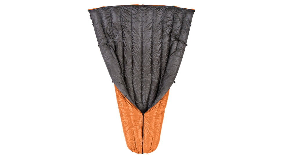 Enlightened Equipment Revelation Sleeping Bag, 50F/10C, Short/Regular, Burnt Orange/Charcoal, 850 Fill Power, Burnt Orange/Charcoal, Short/Regular, REV85050BCSRX