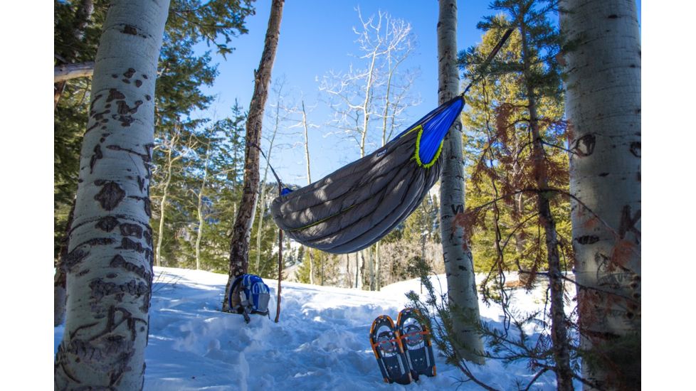 Eno Blaze Underquilt - Downtek Insulated Hammock, Charcoal/Lime A40050