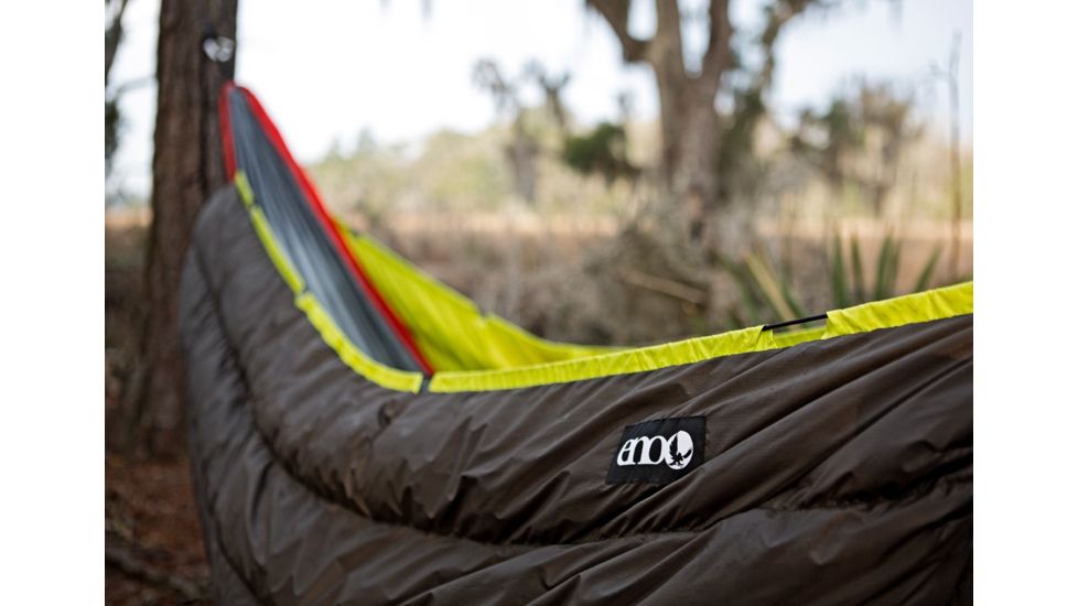 Eno Blaze Underquilt - Downtek Insulated Hammock, Charcoal/Lime A40050