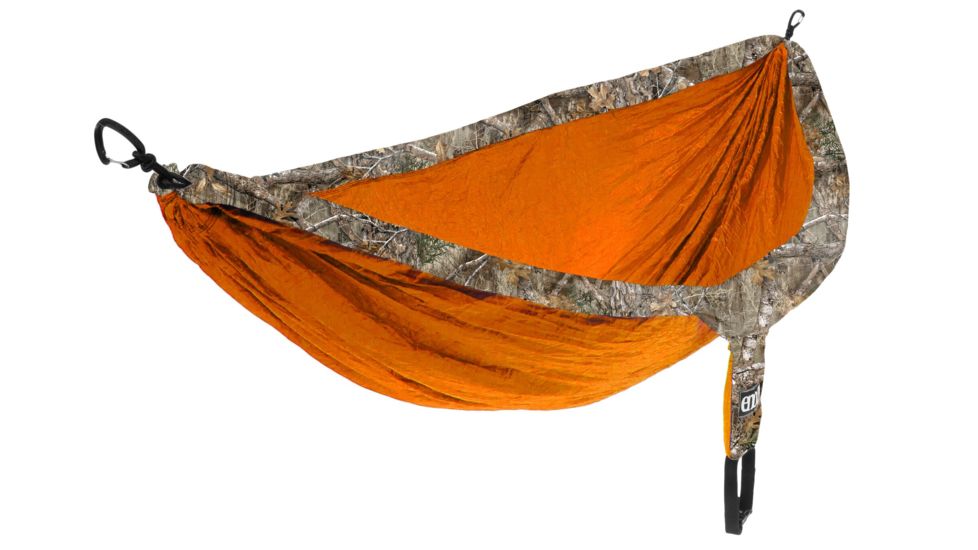 Eno Doublenest Camo Hammock, Realtree Edge/Orange CX142