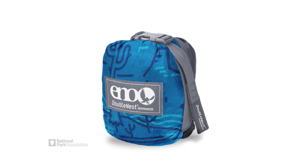 Eno DoubleNest Print Giving Back Hammocks, Outside NPF/Charcoal, One Size, Z-NPF-DNP