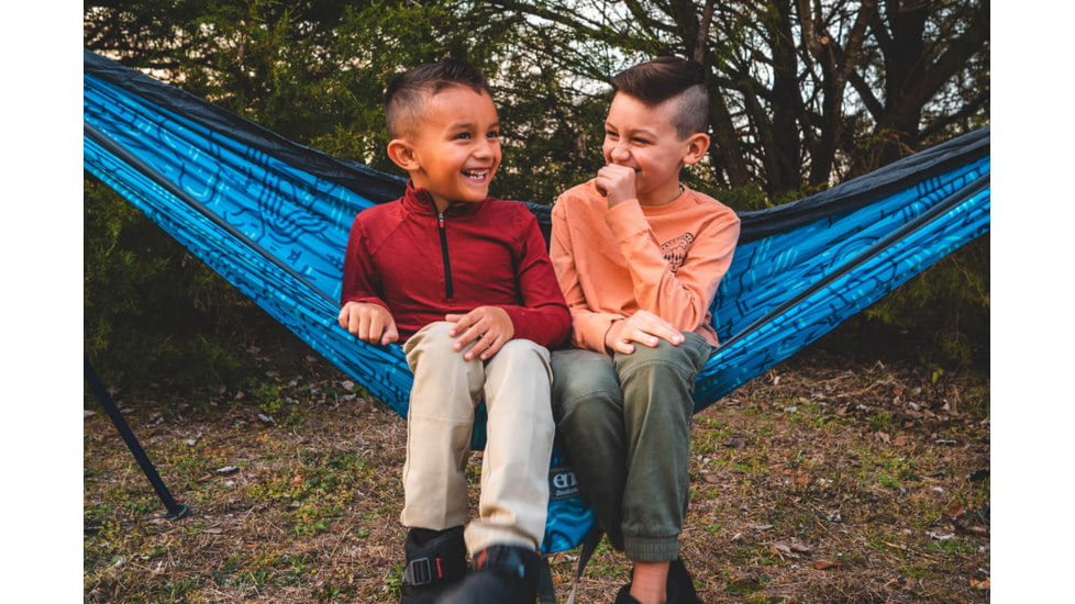 Eno DoubleNest Print Giving Back Hammocks, Outside NPF/Charcoal, One Size, Z-NPF-DNP