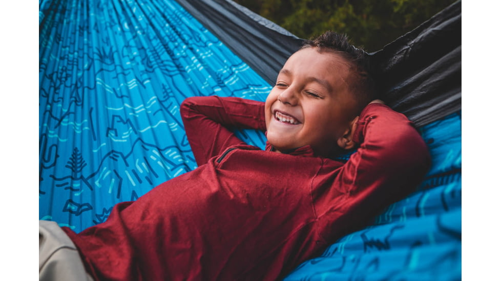 Eno DoubleNest Print Giving Back Hammocks, Outside NPF/Charcoal, One Size, Z-NPF-DNP