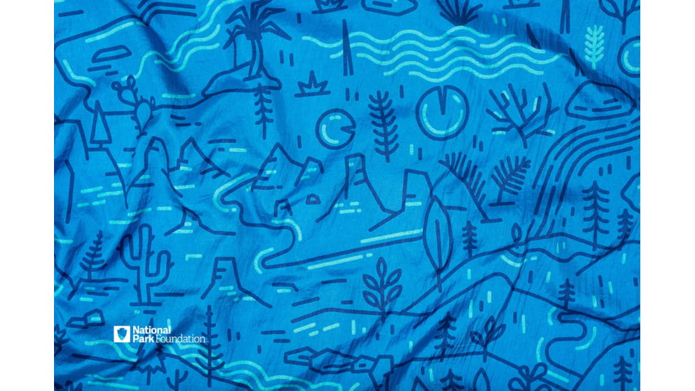 Eno DoubleNest Print Giving Back Hammocks, Outside NPF/Charcoal, One Size, Z-NPF-DNP