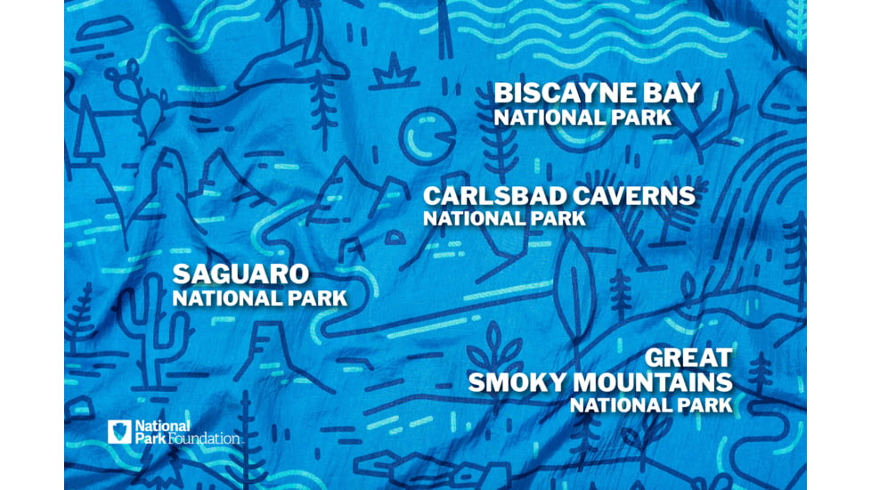 Eno DoubleNest Print Giving Back Hammocks, Outside NPF/Charcoal, One Size, Z-NPF-DNP