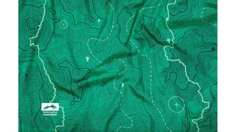 Eno DoubleNest Print Giving Back Hammocks, Topo PCT/Teal, One Size, Z-PCT-DNP