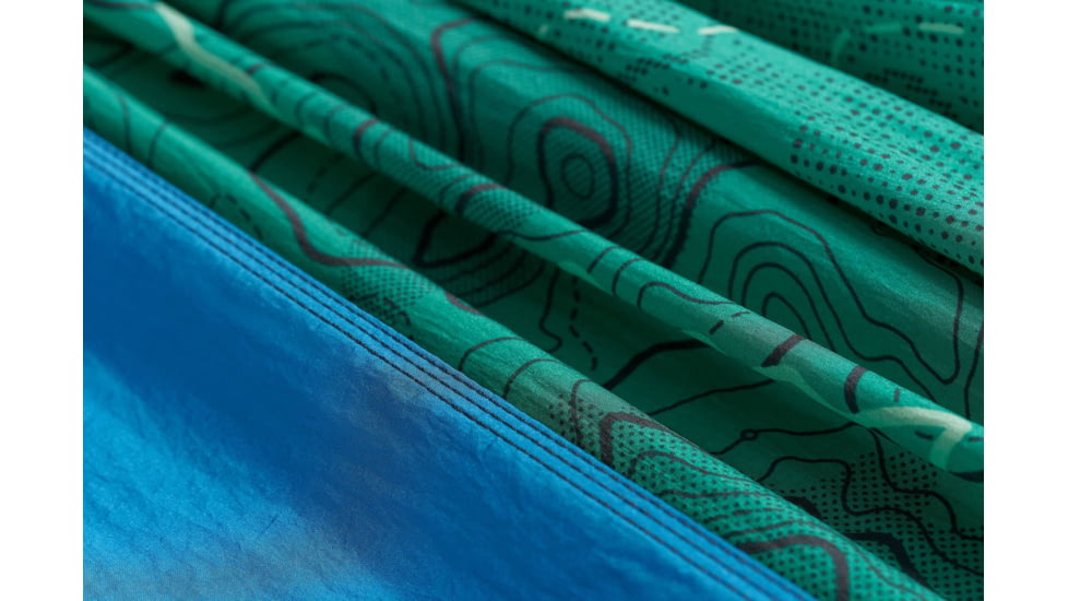 Eno DoubleNest Print Giving Back Hammocks, Topo PCT/Teal, One Size, Z-PCT-DNP