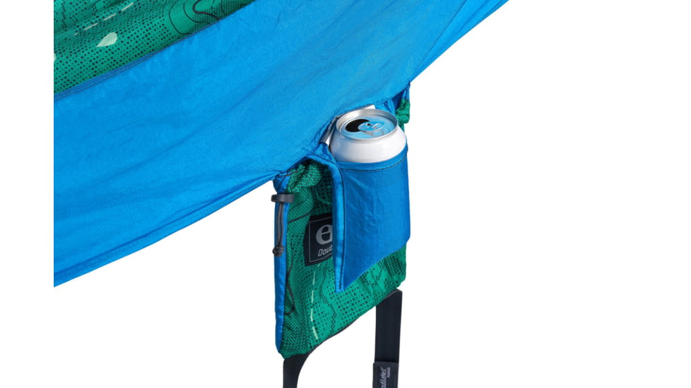 Eno DoubleNest Print Giving Back Hammocks, Topo PCT/Teal, One Size, Z-PCT-DNP