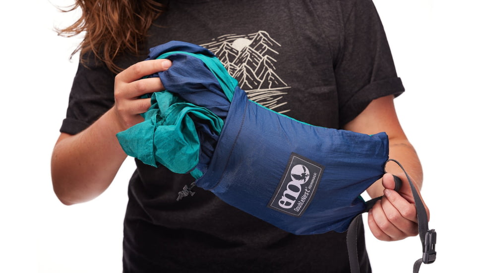 Eno DoubleNest Print Giving Back Hammocks, Topo PCT/Teal, One Size, Z-PCT-DNP