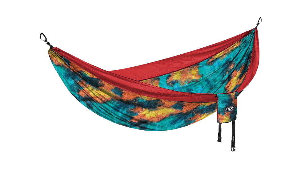 Eno DoubleNest Print Hammock, Tie Dye/Red, One Size, DNP243