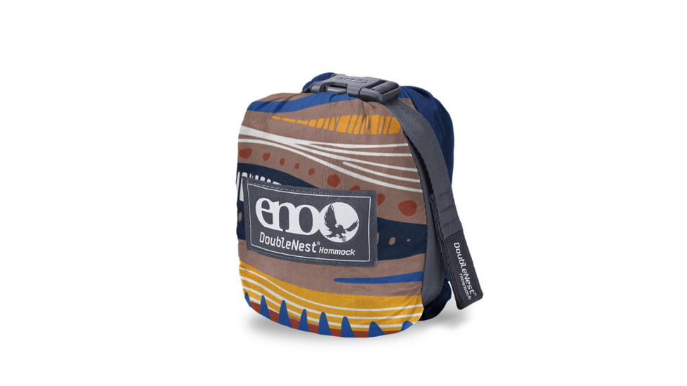 Eno DoubleNest Print Hammock, Tundra/Navy, DNP-310