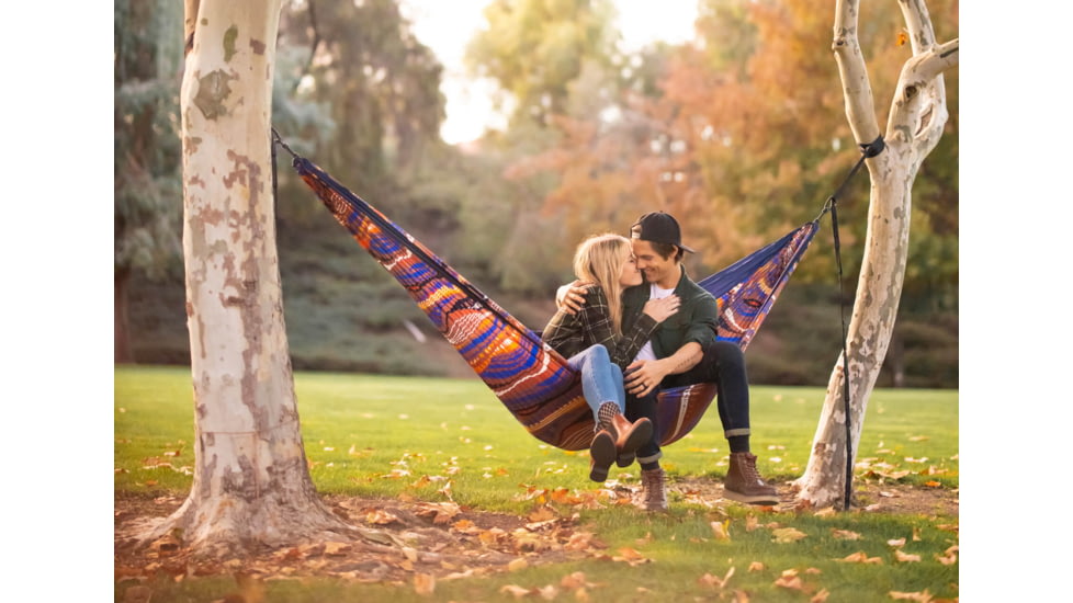 Eno DoubleNest Print Hammock, Tundra/Navy, DNP-310