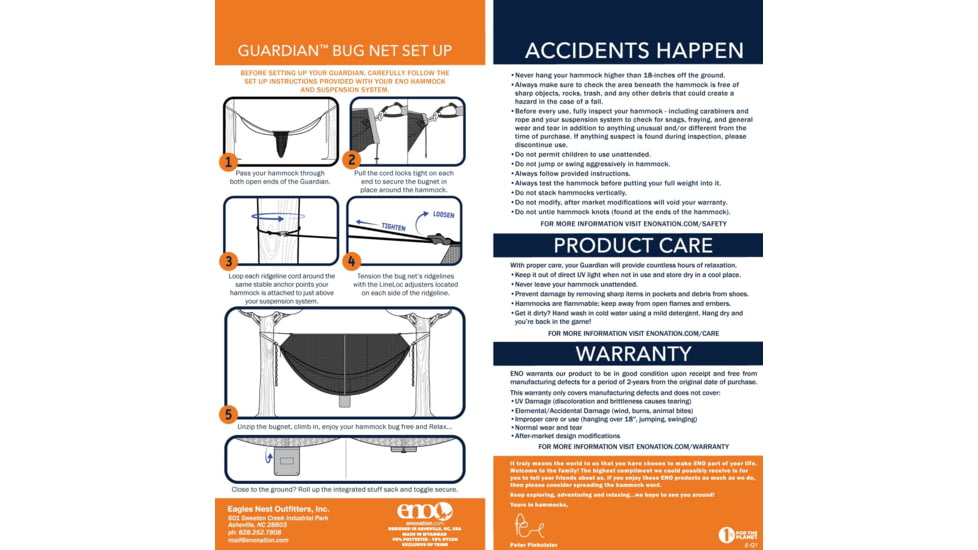 ENO NRS Guardian Bug Net, BN001