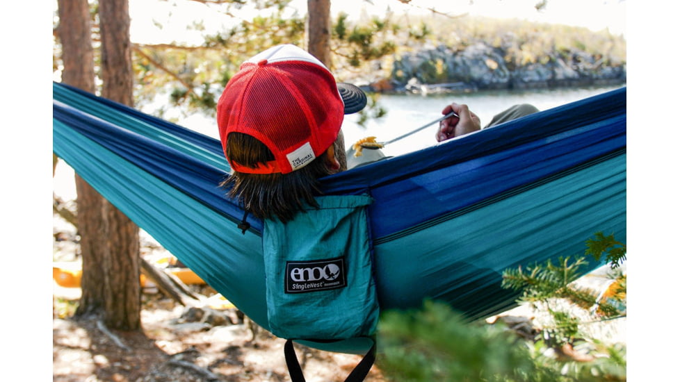 Eno Single Nest Hammock, Seafoam/Navy, One Size, SN001