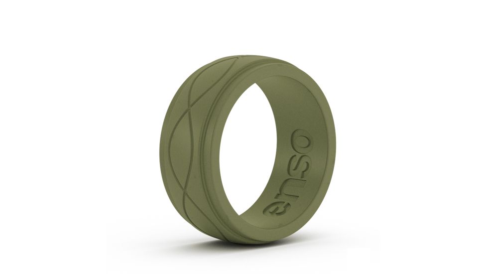 Enso Ring Men's Infinity-Army Green-12