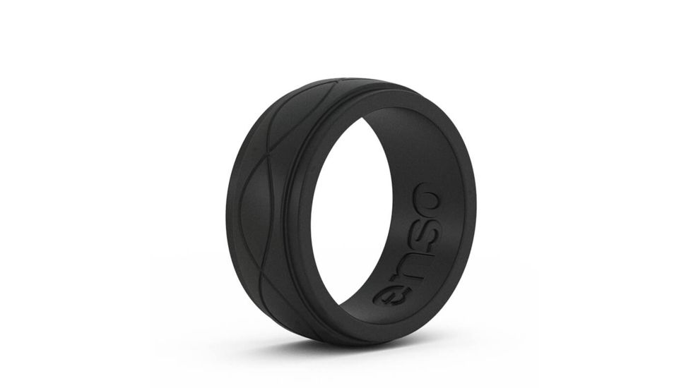 Enso Ring Men's Infinity-Obsidian-10