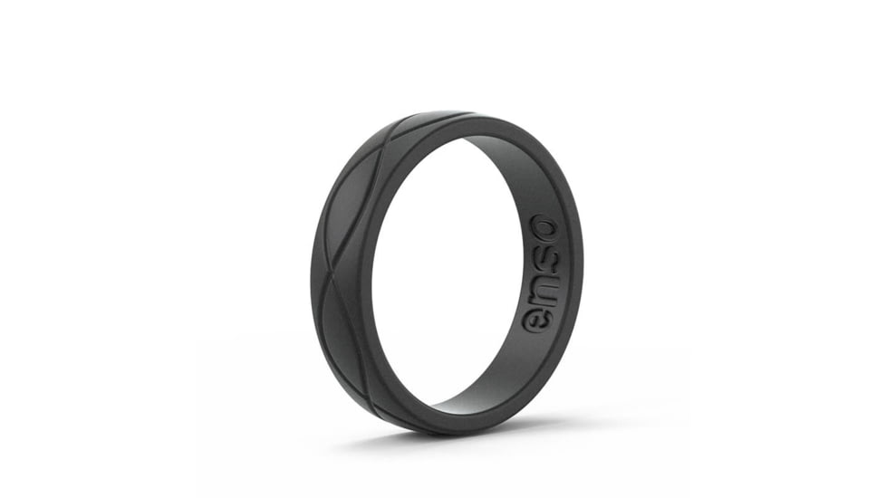 Enso Ring Women's Infinity Ring-Obsidian-7