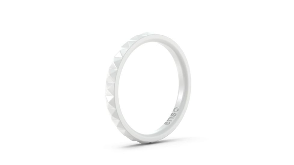 Enso Ring Women's Stackables-White-4