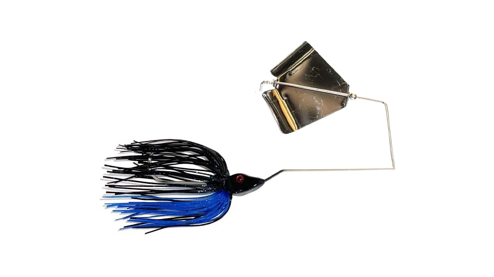 Epic Baits Buzz Bait Burner, Black Blade, Midnight Blue, 1/4 oz, BBSR14BLKBLFGB028