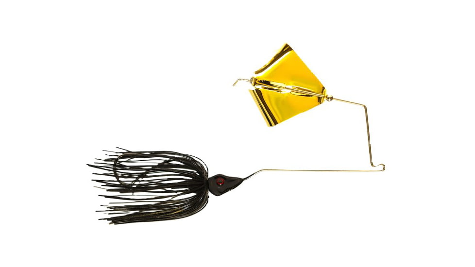 Epic Baits Buzz Bait Burner, Gold Blade, Black Magic, 1/2 oz, BBBNR12BLKBLAGB028