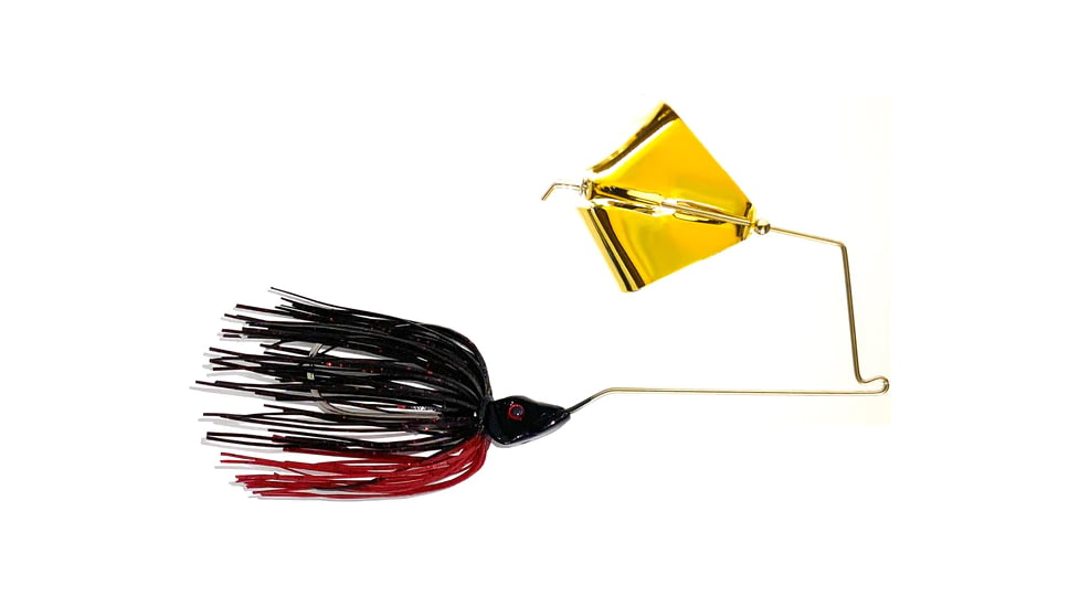 Epic Baits Buzz Bait Burner, Gold Blade, Diablo, 1/4 oz, BBBNR14BLKBLCGB024