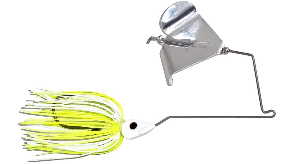 Epic Baits Buzz Bait Burner, White/Chart, 3/8 oz, BBBNR38WHTBLA026