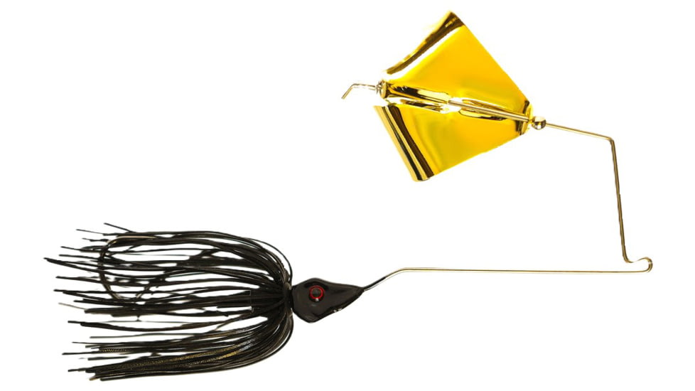 Epic Baits Buzz Bait Burner, Gold Blade, Black Magic, 1/4 oz, BBBNR14BLKBLCGB028