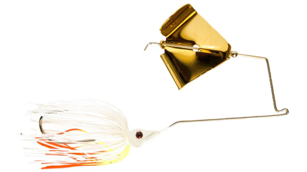 Epic Baits Buzz Bait Burner, Gold Blade, Coleslaw, 3/8 oz, BBBNR38WHTBLGB015